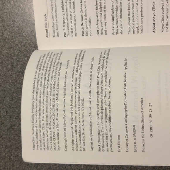 Mayo Clinic Guide To A Healthy Pregnancy. Book - Picture 5 of 8